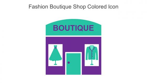 Fashion Boutique Shop Colored Icon In Powerpoint Pptx Png And Editable Eps Format