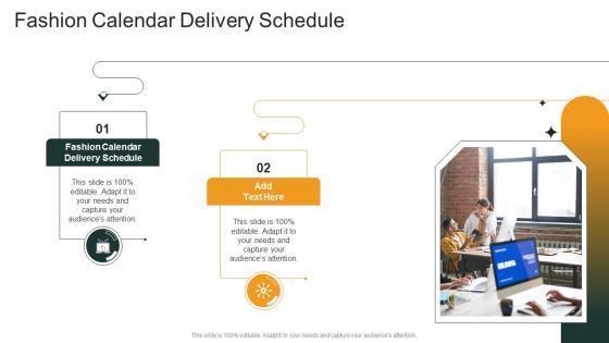 Fashion Calendar Delivery Schedule In Powerpoint And Google Slides Cpb
