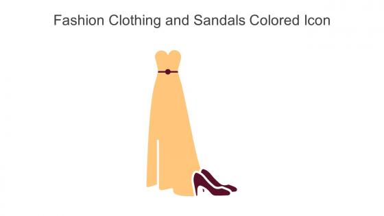 Fashion Clothing And Sandals Colored Icon In Powerpoint Pptx Png And Editable Eps Format