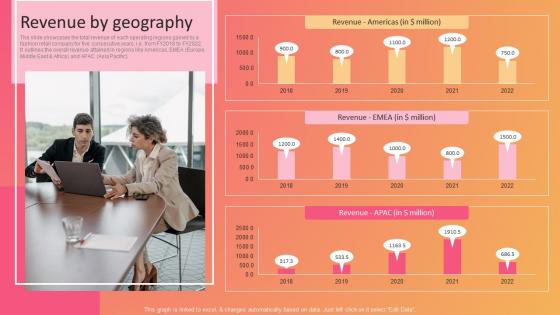 Fashion Company Profile Revenue By Geography Ppt Structure CP SS