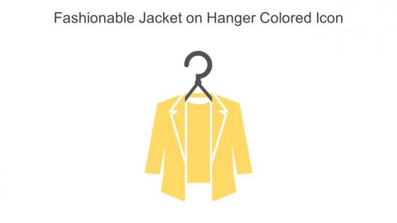 Fashionable Jacket On Hanger Colored Icon In Powerpoint Pptx Png And Editable Eps Format