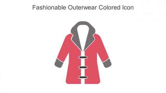 Fashionable Outerwear Colored Icon In Powerpoint Pptx Png And Editable Eps Format