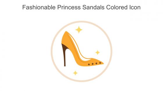 Fashionable Princess Sandals Colored Icon In Powerpoint Pptx Png And Editable Eps Format