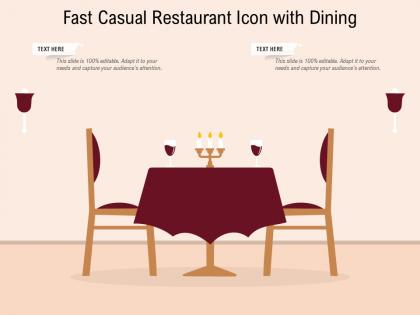 Fast casual restaurant icon with dining