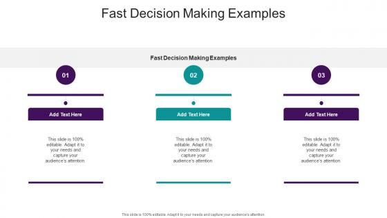 Fast Decision Making Examples In Powerpoint And Google Slides Cpb