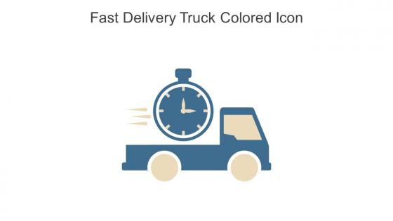 Fast Delivery Truck Colored Icon In Powerpoint Pptx Png And Editable Eps Format