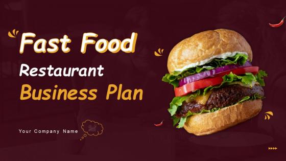 Fast Food Restaurant Business Plan Powerpoint Presentation Slides