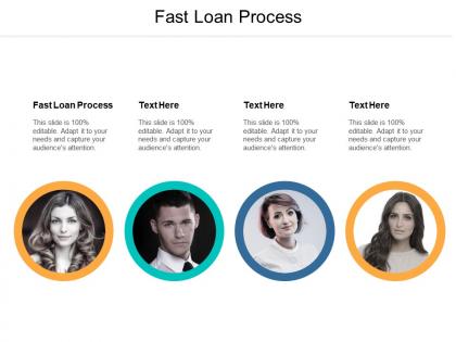 Fast loan process ppt powerpoint presentation ideas visuals cpb