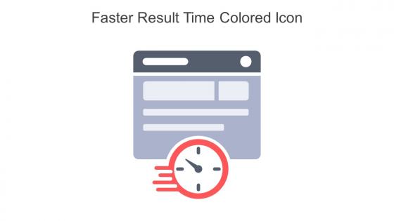 Faster Result Time Colored Icon In Powerpoint Pptx Png And Editable Eps Format