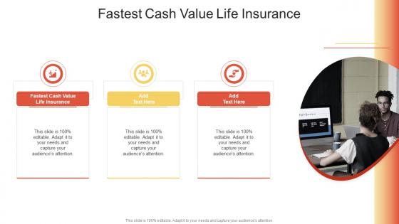 Fastest Cash Value Life Insurance In Powerpoint And Google Slides