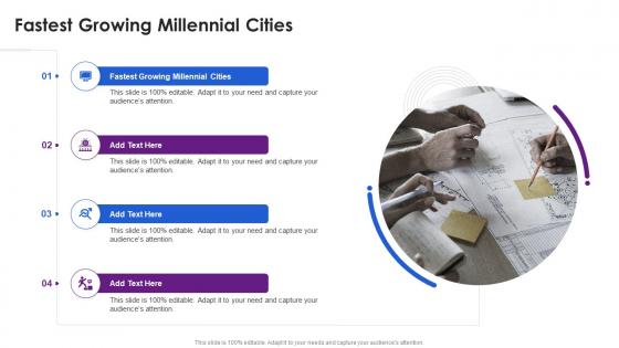 Fastest Growing Millennial Cities In Powerpoint And Google Slides Cpb