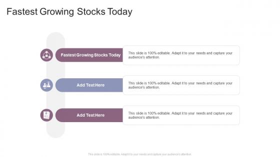 Fastest Growing Stocks Today In Powerpoint And Google Slides Cpb