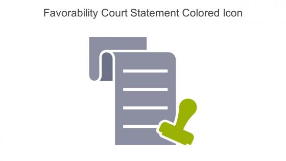 Favorability Court Statement Colored Icon In Powerpoint Pptx Png And Editable Eps Format
