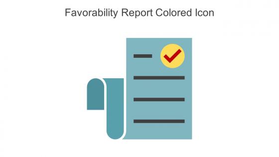 Favorability Report Colored Icon In Powerpoint Pptx Png And Editable Eps Format