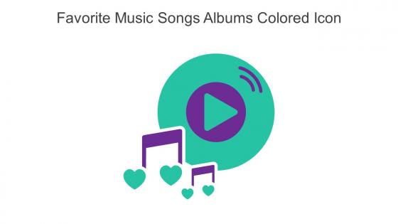 Favorite Music Songs Albums Colored Icon In Powerpoint Pptx Png And Editable Eps Format