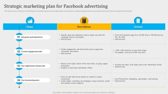 FB Advertising Agency Proposal Strategic Marketing Plan For Facebook Advertising