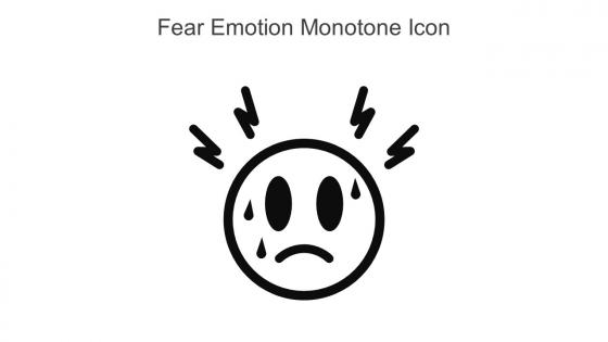 Fear Emotion Monotone Icon In Powerpoint Pptx Png And Editable Eps Format