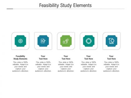 Feasibility study elements ppt powerpoint presentation portfolio slide download cpb