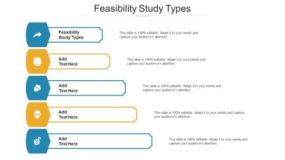 Feasibility Study Types Ppt Powerpoint Presentation Portfolio Structure Cpb