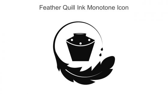 Feather Quill Ink Monotone Icon In Powerpoint Pptx Png And Editable Eps Format