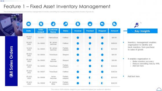 Feature 1 Fixed Asset Inventory Management Implementing Fixed Asset Management