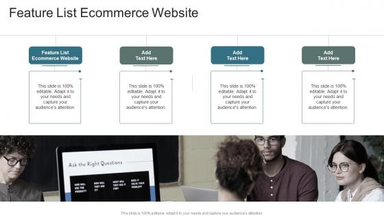 Feature List Ecommerce Website In Powerpoint And Google Slides Cpb