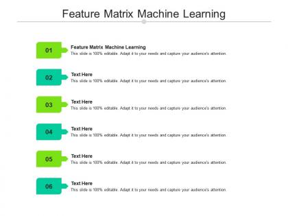 Feature matrix machine learning ppt powerpoint presentation model design inspiration cpb