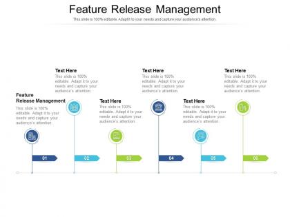 Feature release management ppt powerpoint professional slideshow cpb