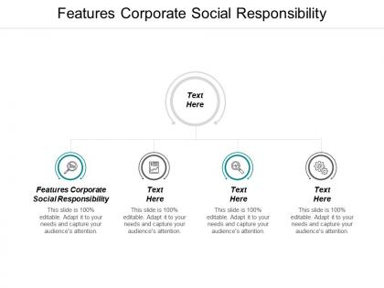 Features corporate social responsibility ppt powerpoint presentation show background cpb