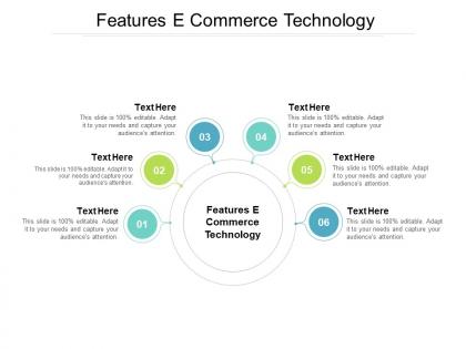 Features e commerce technology ppt powerpoint presentation ideas information cpb