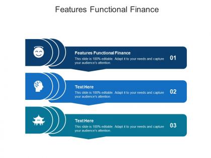 Features functional finance ppt powerpoint presentation infographics tips cpb