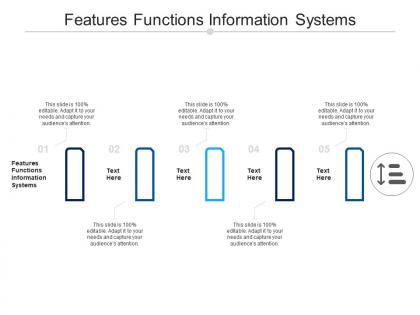 Features functions information systems ppt powerpoint presentation pictures icon cpb