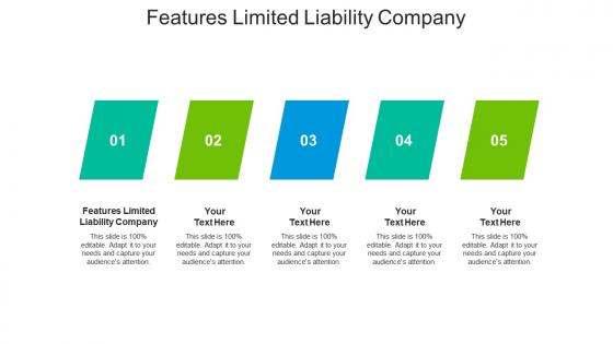Features limited liability company ppt powerpoint presentation show graphics download cpb