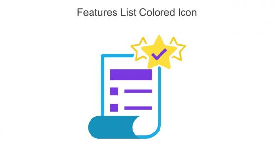 Features List Colored Icon In Powerpoint Pptx Png And Editable Eps Format