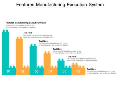 Features manufacturing execution system ppt powerpoint ideas brochure cpb