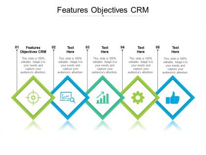Features objectives crm ppt powerpoint presentation pictures layout ideas cpb