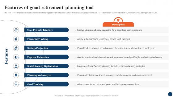 Features Of Good Retirement Strategic Retirement Planning To Build Secure Future Fin SS