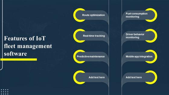 Features Of IOT Fleet Management Software IOT Fleet Management IOT SS V