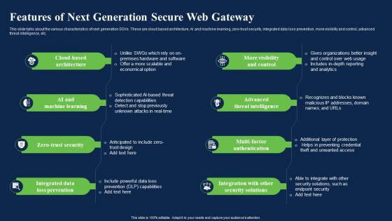 Features Of Next Generation Secure Web Gateway Network Security Using Secure Web Gateway