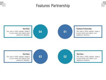 Features partnership ppt powerpoint presentation infographic template images cpb
