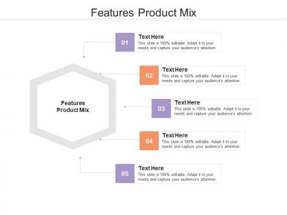 Features product mix ppt powerpoint presentation layouts backgrounds cpb