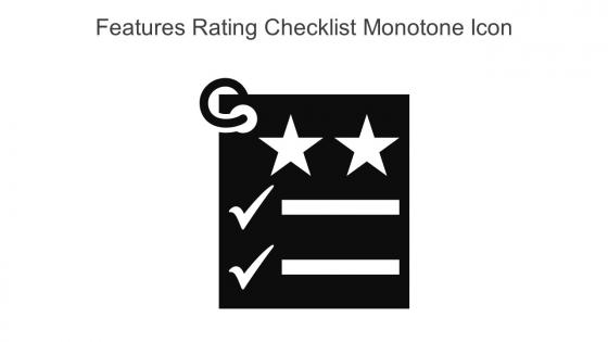 Features Rating Checklist Monotone Icon In Powerpoint Pptx Png And Editable Eps Format