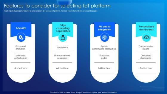 Features To Consider For Selecting IoT Platform