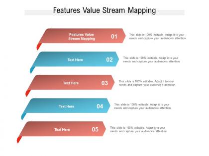 Features value stream mapping ppt powerpoint presentation file professional cpb