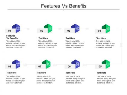 Features vs benefits ppt powerpoint presentation outline elements cpb