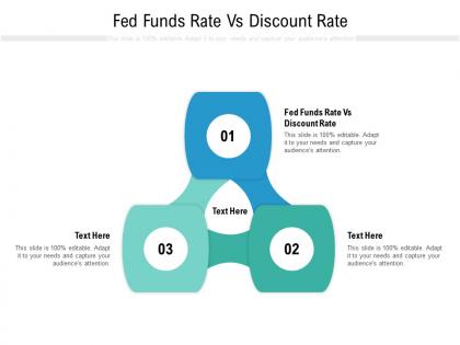 Fed funds rate vs discount rate ppt powerpoint presentation pictures information cpb
