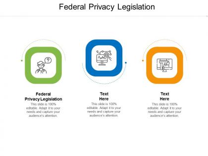 Federal privacy legislation ppt powerpoint presentation portfolio templates cpb