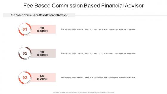 Fee Based Commission Based Financial Advisor In Powerpoint And Google Slides Cpb