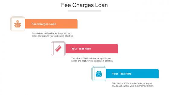 Fee Charges Loan Ppt Powerpoint Presentation Slides Aids Cpb