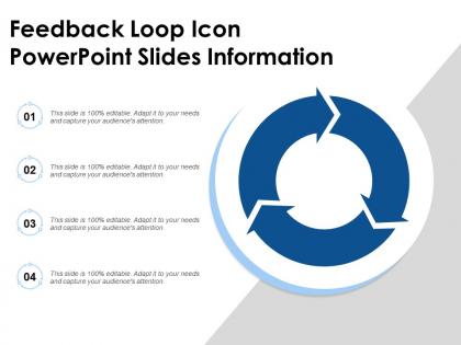 Feedback loop icon powerpoint slides information